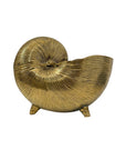 Vintage Brass Shell Stash Pot/Planter/Wine Holder