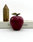 Vintage Apple with Brass Pencil Trinket Holder- A Set