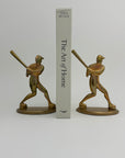 Vintage Brass Baseball Bookends-A Pair by Enesco