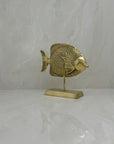 Vintage Brass Fish on Stand
