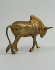 Vintage Brass Bull Figurine