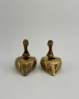 Vintage Brass Pelican Taper Candlestick Holders-A Pair