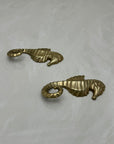 Vintage Brass Seahorse Hooks-A Pair by Hallmark