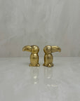 Small Vintage Brass Toucans-A Pair