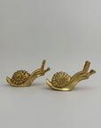 Vintage Brass MCM Snails-A Pair