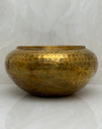 Vintage Brass Hammered Planter