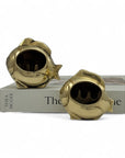 Pair of Vintage Brass Fish Ashtrays – His & Hers– Mid Century Modern Hollywood Regency Coastal Decor