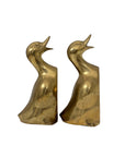 Vintage Brass Duck Bookends-A Pair