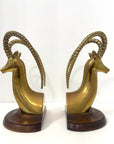 Vintage Sarréid Ltd. Brass Ibex Sculptures — Made in Spain, Mid-Century Modern Elegance