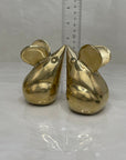 Vintage Brass Mouse Pair