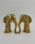 Vintage Brass Elephants- A Pair