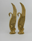 Vintage Brass Swans-A Pair