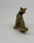 Vintage Brass Fox Figurine – Symbol of Cleverness & Resilience