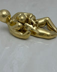 Rare Vintage Brass Mother and Newborn Figurine -A Two Piece Set