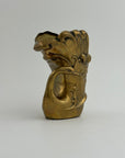 Vintage Brass Swan Vase / Cachepot (7.75”)