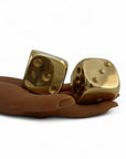 Vintage Brass Dice-A Pair