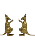 Vintage Brass Kangaroo Bookends-A Pair