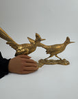 Vintage Brass Roadrunner Pair – Sculptural Mid-Century Collectibles