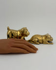 Vintage Brass Bulldogs-A Pair