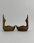 Vintage Brass Geese- A Pair