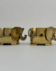 Vintage Brass Elephant Cachepots- A Pair