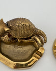 Vintage Brass Armadillo Ashtray