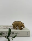 Small Vintage Brass Bear