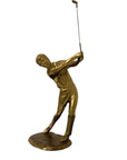 Vintage Brass Golfer in Swing Pose – Andrea by Sadek Collection