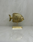 Vintage Brass Fish on Stand