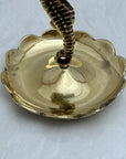 Vintage Brass Seahorse Ring Dish