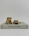 Vintage Brass Bulldogs-A Pair