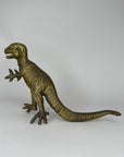 Vintage Brass Dinosaur Figurine / T-Rex Style Sculpture