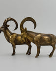 Vintage Brass Ibex Goat Sculptures – Pair-G.O.A.T Wedding Gift for Power Couple