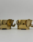 Vintage Brass Elephant Cachepots- A Pair