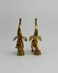 Vintage Brass Circus Elephants- A Pair