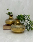 Vintage Brass Vases-A Pair