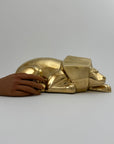 Rare Vintage Brass Lion Sculpture – Cubist Style – Substantial & Luxurious