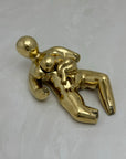Rare Vintage Brass Mother and Newborn Figurine -A Two Piece Set