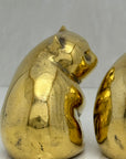 Vintage Brass Panda Bears-A Pair