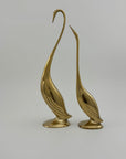 Vintage Brass Cranes-A Pair
