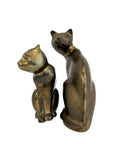 Vintage Brass Cat Pair