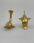Vintage Brass Playful Dolphins-A Pair
