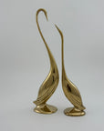 Vintage Brass Cranes-A Pair