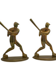 Vintage Brass Baseball Bookends-A Pair by Enesco