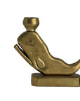 Vintage Brass Whale Candle Holders – Set of 2