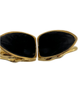 Vintage Brass Swan Bookends- A Pair