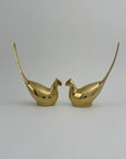 Vintage Brass Pheasant Pair – Elegant Mid-Century Figurines