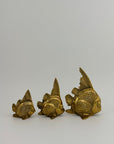 Vintage Brass Fish-A Set of Three