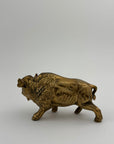 Vintage Brass Bison