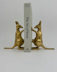 Vintage Brass Kangaroo Bookends-A Pair